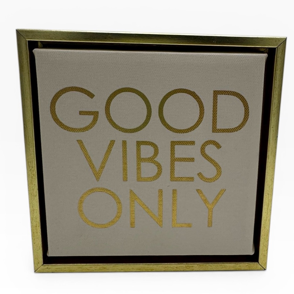Target Gold Good Vibes Only Wall Art